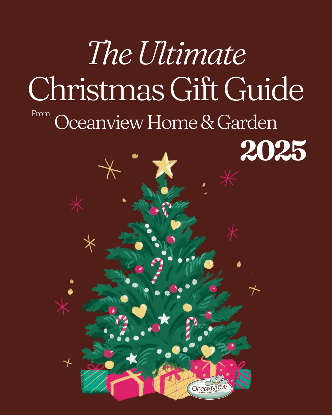 Green and Brown Modern Christmas Gift Guide Carousel Cover Instagram Post